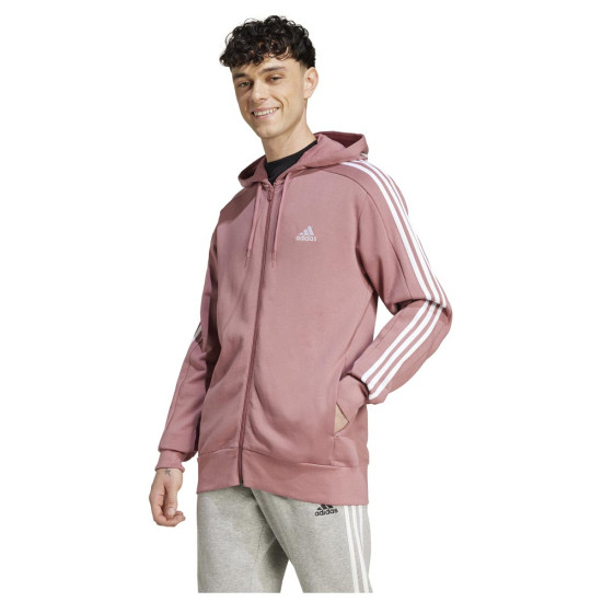 Adidas Ανδρική ζακέτα Essentials French Terry 3-Stripes Full-Zip Hooded Track Top